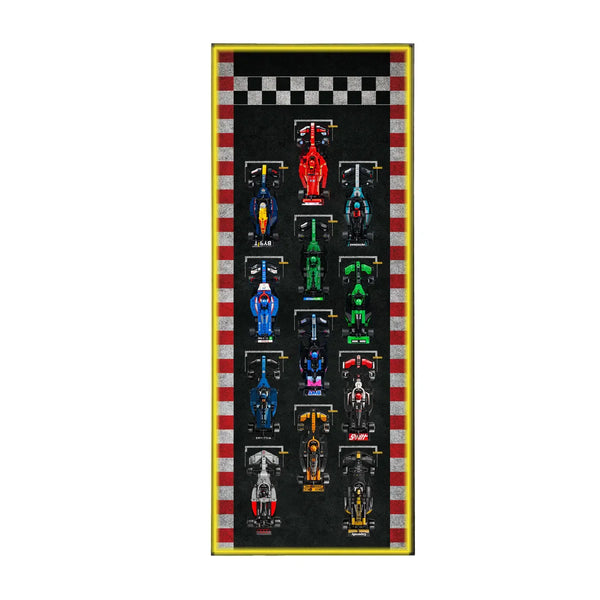 Wall Display Frame for LEGO® Speed Champions F1 | 12-Car | Track version