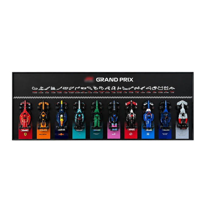 Wall Display Frame for LEGO® Speed Champions F1 | 10-Car | Grand Prix