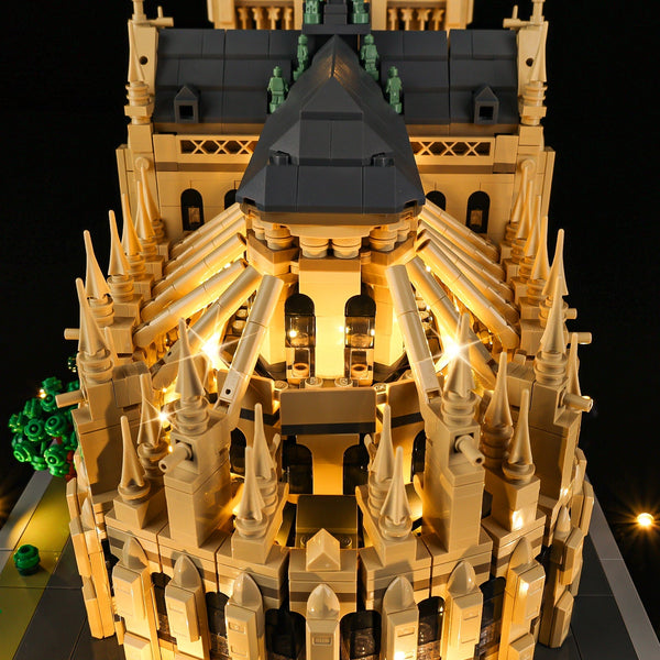 LEGO Notre-Dame de Paris 21061 LED wiring detail 10