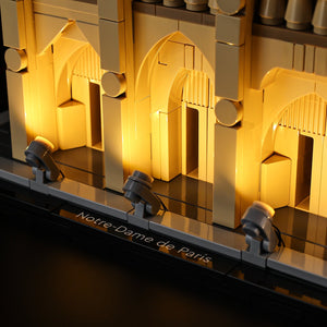 LEGO Notre-Dame de Paris 21061 LED wiring detail 7