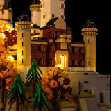 LEGO Neuschwanstein Castle 21063 light kit - detail shot