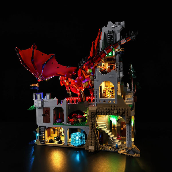 Light Kit For LEGO® Dungeons & Dragons: Red Dragon's Tale #21348 - View 5 - brkox