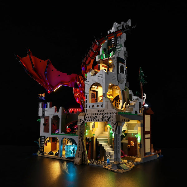 Light Kit For LEGO® Dungeons & Dragons: Red Dragon's Tale #21348 - View 6 - brkox
