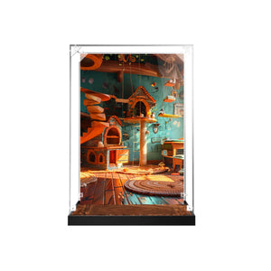 Acrylic Display Case Compatible with LEGO® Ideas Tuxedo Cat 21349
