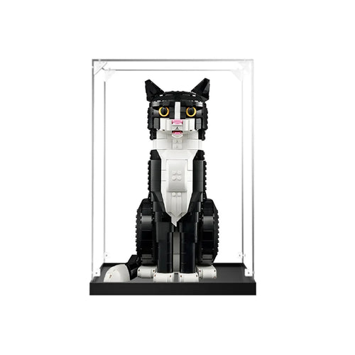 Acrylic Display Case Compatible with LEGO® Ideas Tuxedo Cat 21349