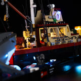 LED light kit for LEGO Ideas Jaws 21350 - lighting detail 2