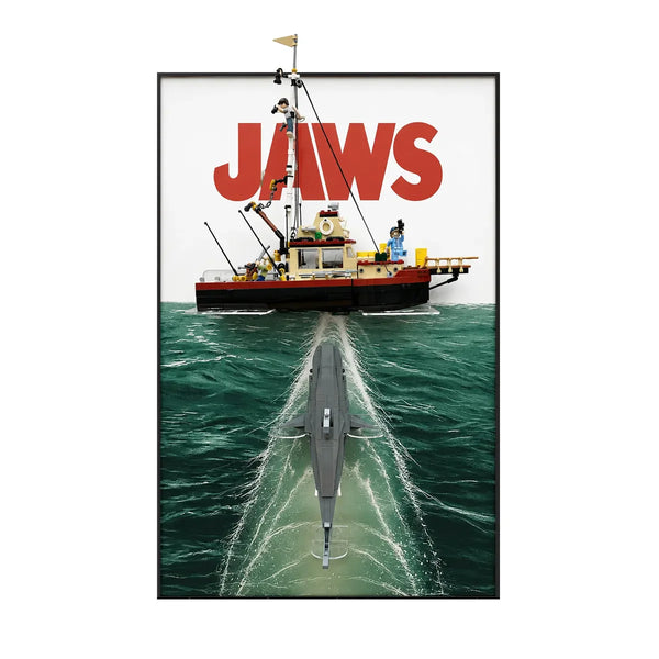 Wall Display Frame for LEGO® Ideas Jaws 21350