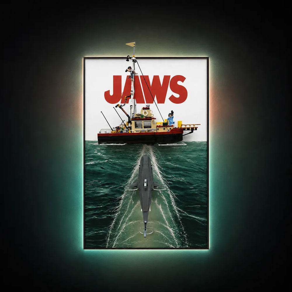 Wall Display Frame for LEGO® Ideas Jaws 21350
