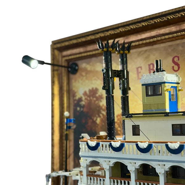 Wall Display Frame for LEGO® River Steamboat 21356