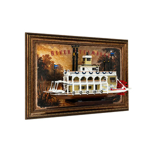 Wall Display Frame for LEGO® River Steamboat 21356