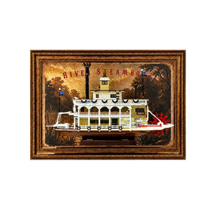 Wall Display Frame for LEGO® River Steamboat 21356