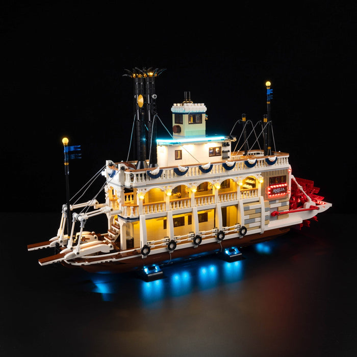LEGO River Steamboat 21356 LED light kit view 3