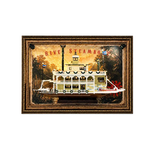 Wall Display Frame for LEGO® River Steamboat 21356