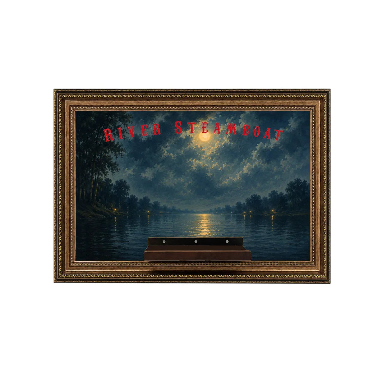Wall Display Frame for LEGO® River Steamboat 21356 - View 12 - brkox