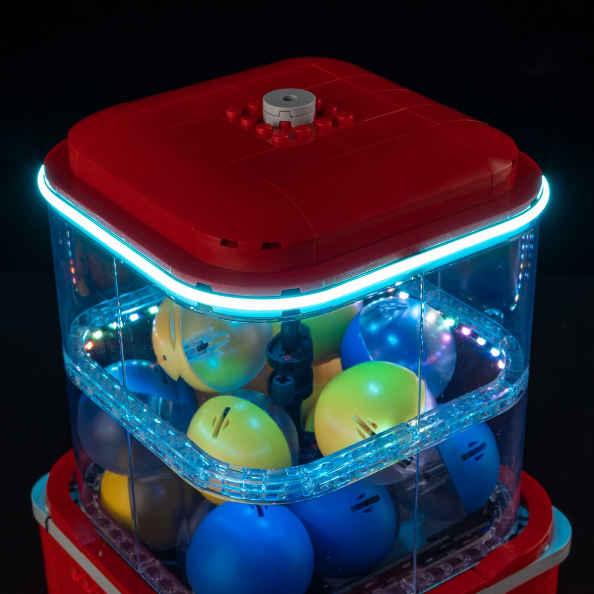 LEGO Minifigure Vending Machine 21358 LED light kit view 10