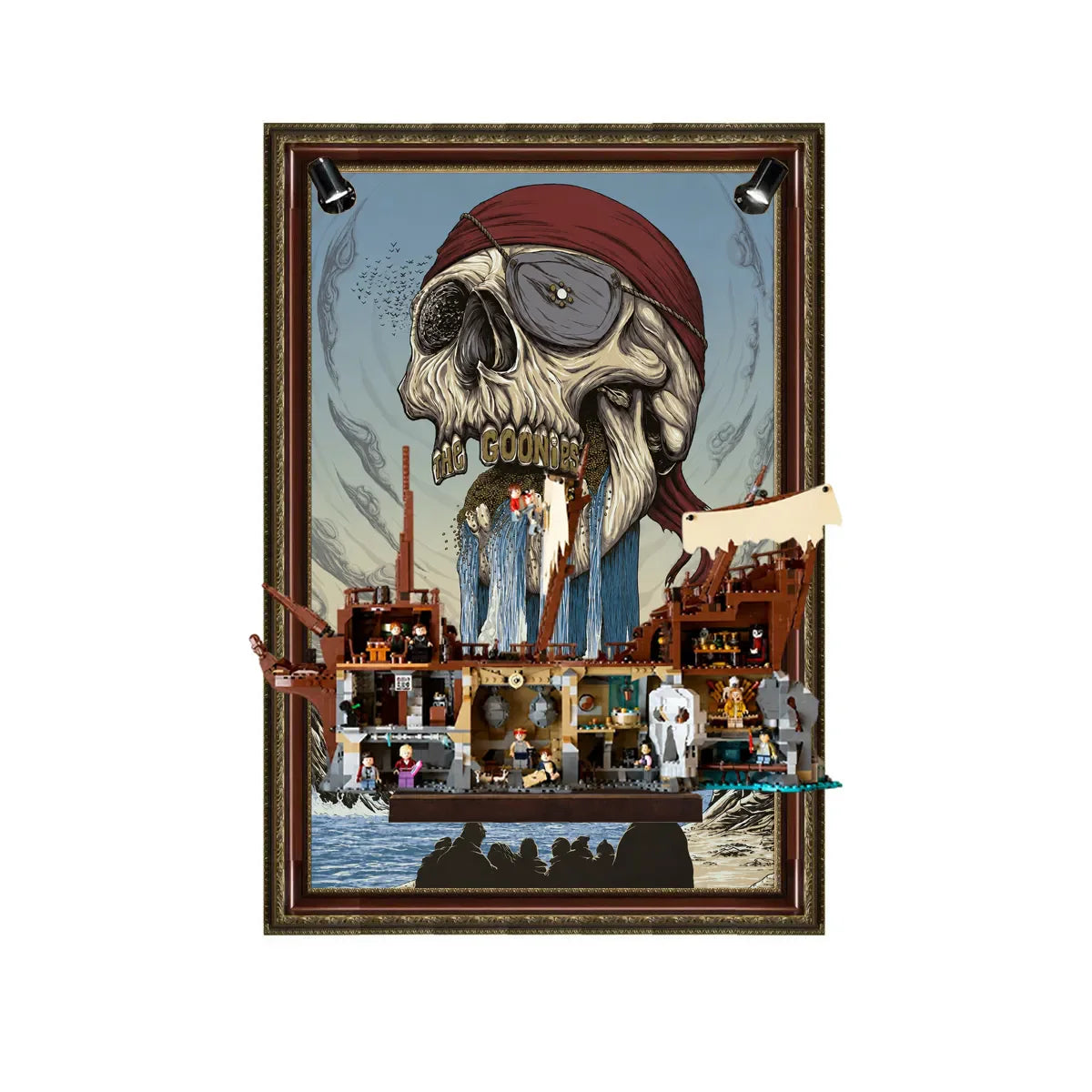Wall Display Frame for LEGO® Ideas The Goonies 21363 - View 4 - brkox
