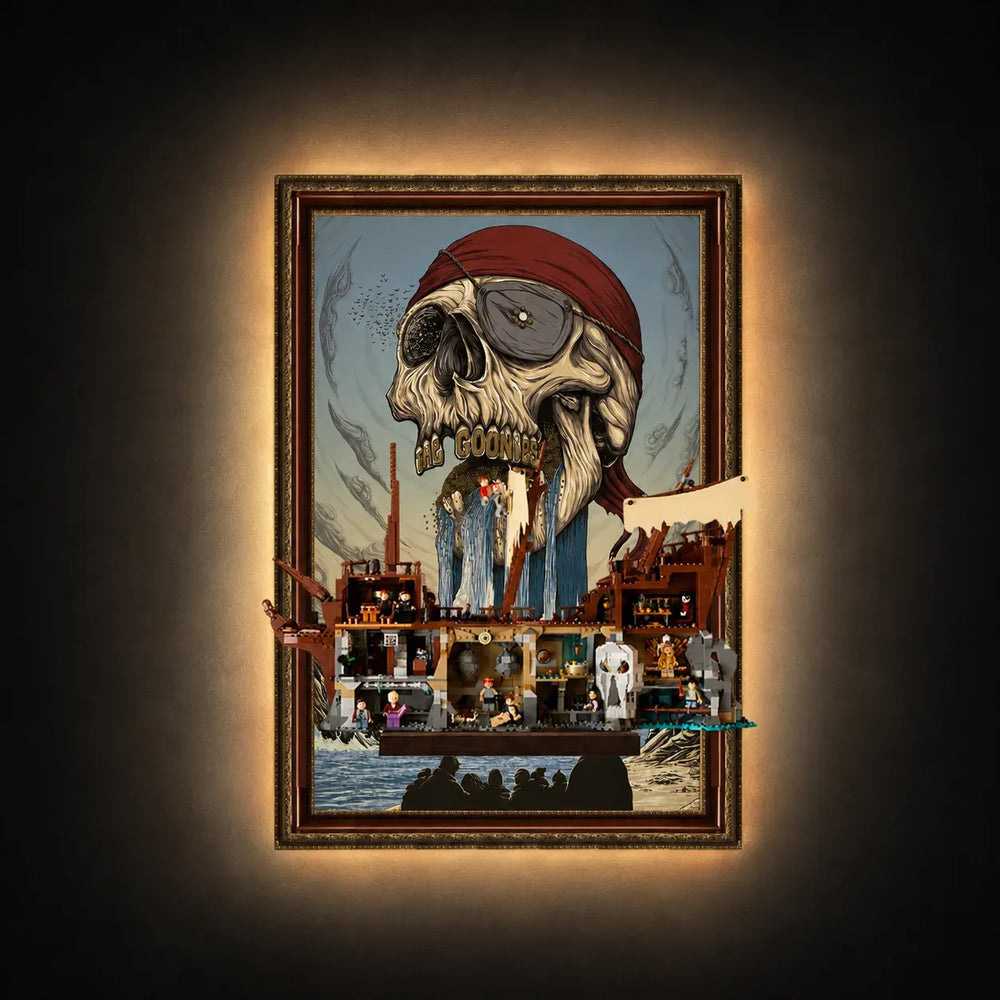 Wall Display Frame for LEGO® Ideas The Goonies 21363 - brkox