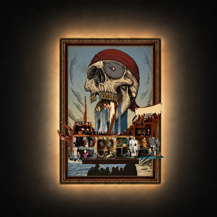 Wall Display Frame for LEGO® Ideas The Goonies 21363 - brkox