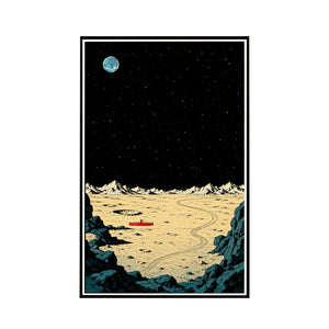 Wall Display Frame for LEGO® Ideas Tintin® Moon Rocket 21367