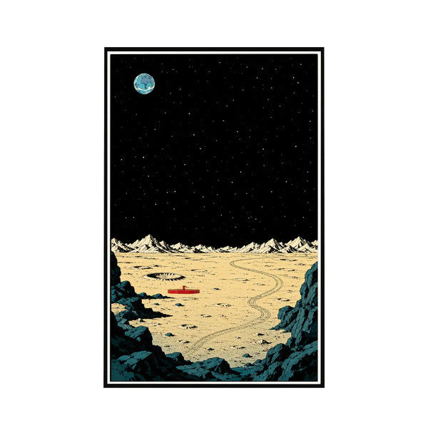 Wall Display Frame for LEGO® Ideas Tintin® Moon Rocket 21367