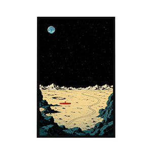 Wall Display Frame for LEGO® Ideas Tintin® Moon Rocket 21367