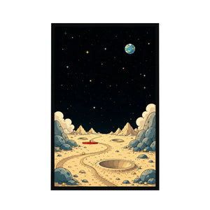Wall Display Frame for LEGO® Ideas Tintin® Moon Rocket 21367
