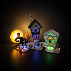 Light Kit Compatible with LEGO® Disney Tim Burton's The Nightmare Before Christmas Set 21351