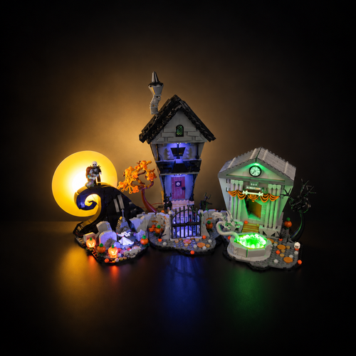 Light Kit Compatible with LEGO® Disney Tim Burton's The Nightmare Before Christmas Set 21351