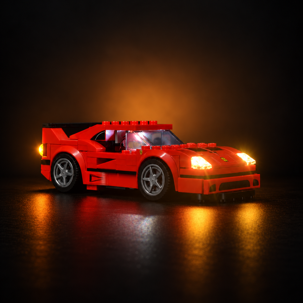 Light Kit Compatible with LEGO® Ferrari F40 Competizione Set 75890