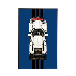 Wall Display Frame for LEGO® Technic™ Porsche 911 RSR 42096 | Redline Precision