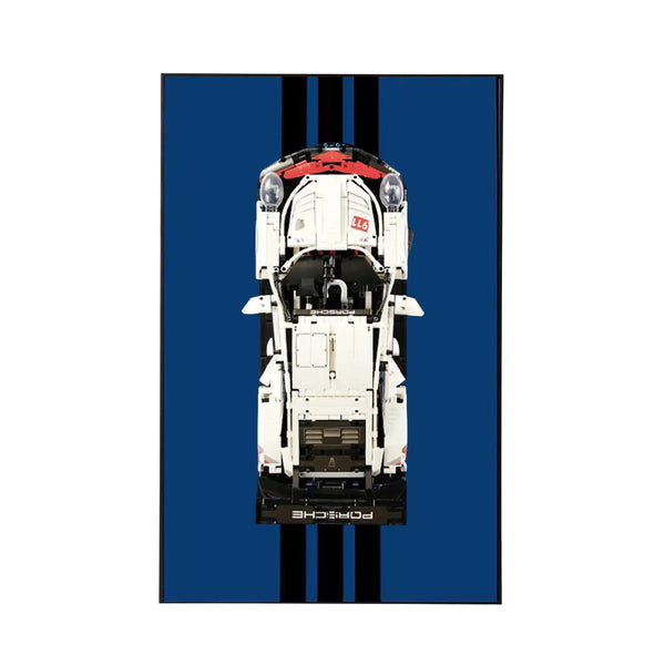 Wall Display Frame for LEGO® Technic™ Porsche 911 RSR 42096 | Redline Precision