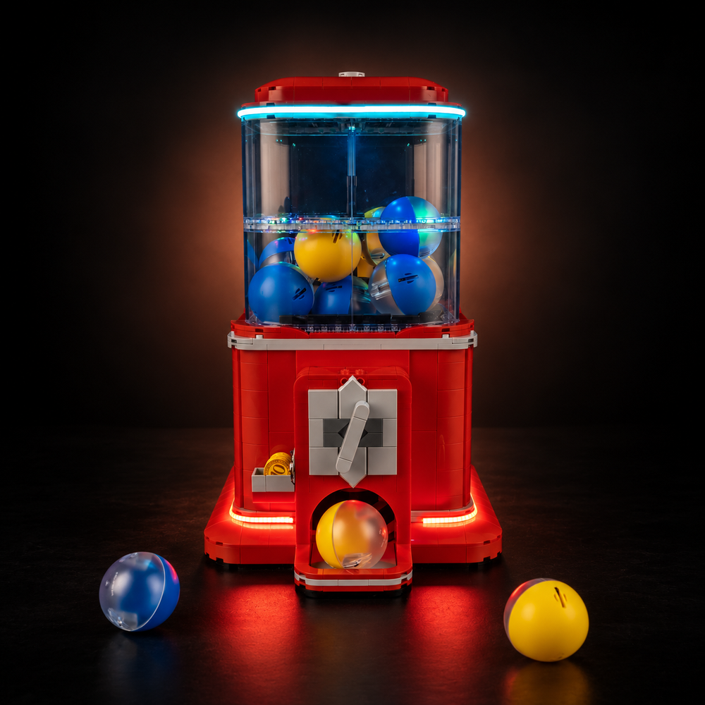 Light Kit Compatible with LEGO® Minifigure Vending Machine Set 21358