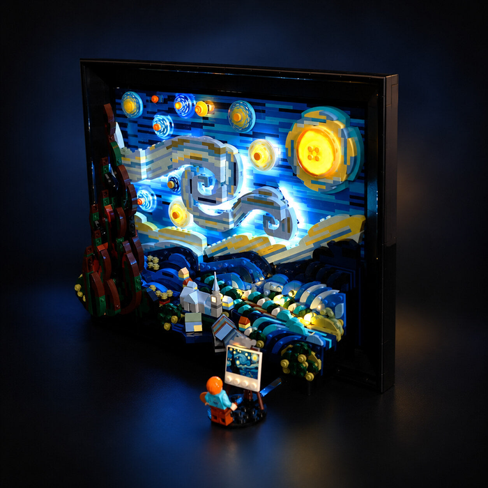 Light Kit Compatible with LEGO® Vincent van Gogh – The Starry Night Set 21333