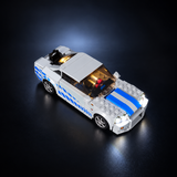 Light Kit Compatible with LEGO® Speed Champions 2 Fast & Furious Nissan Skyline GT-R (R34) Set 76917