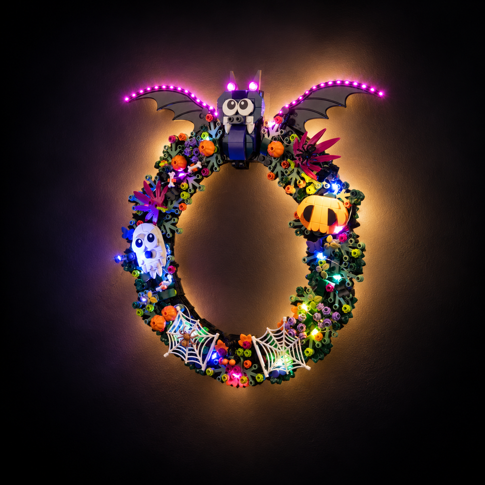Light Kit Compatible with LEGO® Halloween Wreath Set 40825