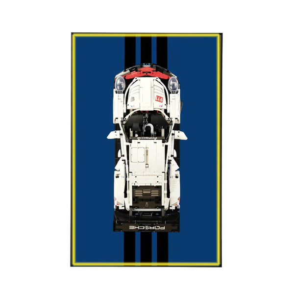 Wall Display Frame for LEGO® Technic™ Porsche 911 RSR 42096 | Redline Precision