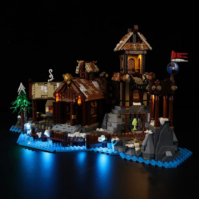 Light Kit Compatible with LEGO® Ideas Viking Village Set 21343