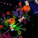 LEGO Halloween Wreath 40825 LED light kit view 9