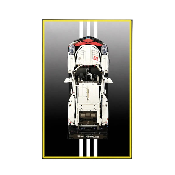 Wall Display Frame for LEGO® Technic™ Porsche 911 RSR 42096 | Redline Precision