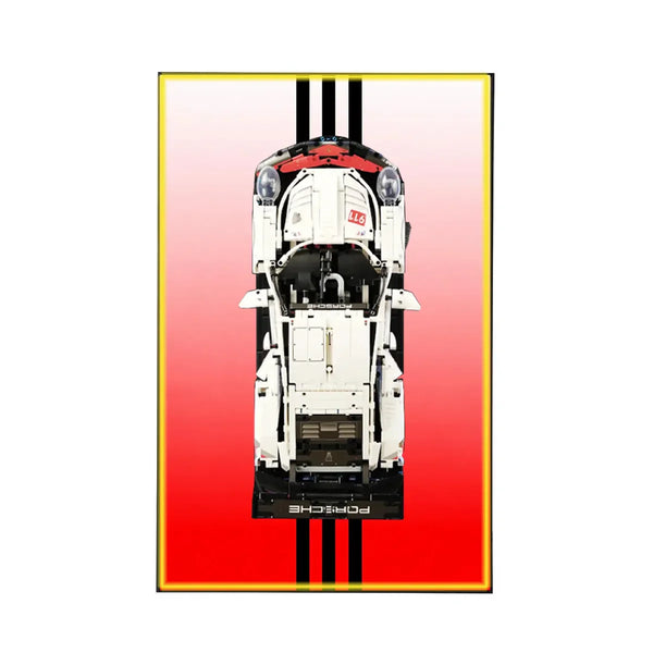 Wall Display Frame for LEGO® Technic™ Porsche 911 RSR 42096 | Redline Precision