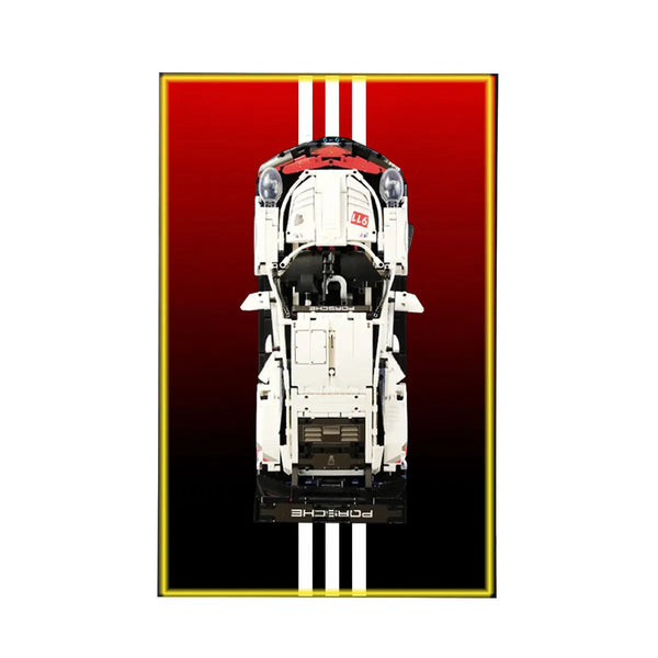 Wall Display Frame for LEGO® Technic™ Porsche 911 RSR 42096 | Redline Precision