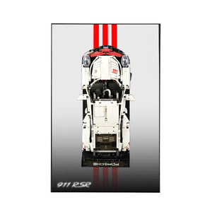 Wall Display Frame for LEGO® Technic™ Porsche 911 RSR 42096 | Redline Precision