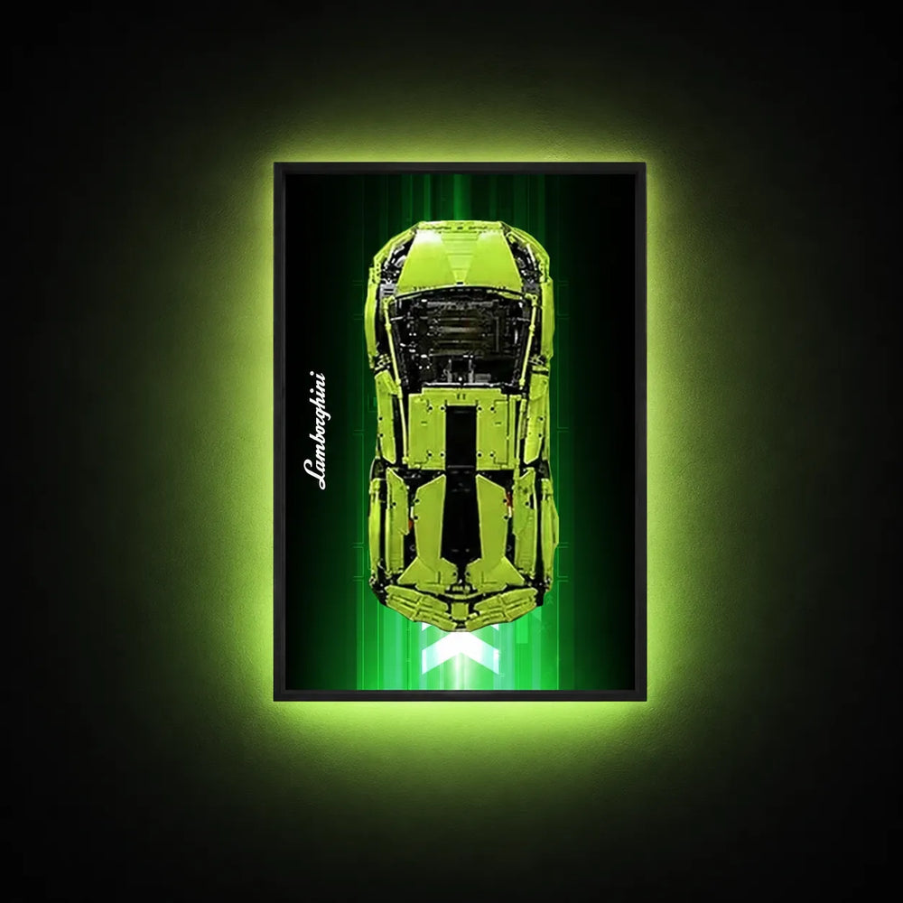 Wall Display Frame for LEGO® Technic™ Lamborghini Sián FKP 37 42115 | Style D