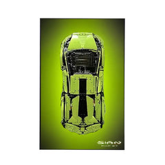 Wall Display Frame for LEGO® Technic™ Lamborghini Sian FKP 37 42115 | Lime Surge