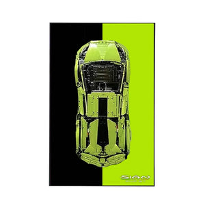 Wall Display Frame for LEGO® Technic™ Lamborghini Sian FKP 37 42115 | Lime Surge