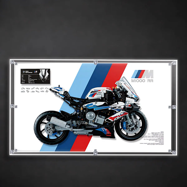 Wall Display Case for LEGO® Technic™ Motorcycle