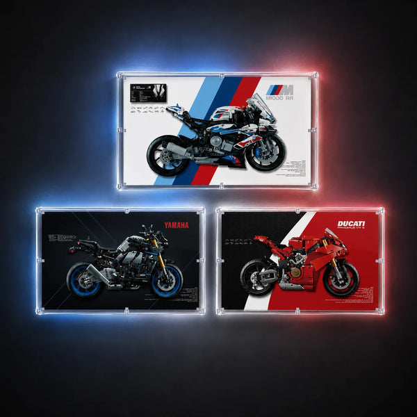 Wall Display Case for LEGO® Technic™ Motorcycle