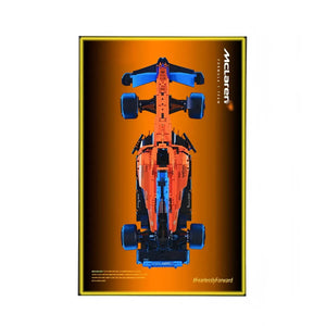 Premium Wall Display Compatible with LEGO® Technic™ McLaren F1 42141 Style B