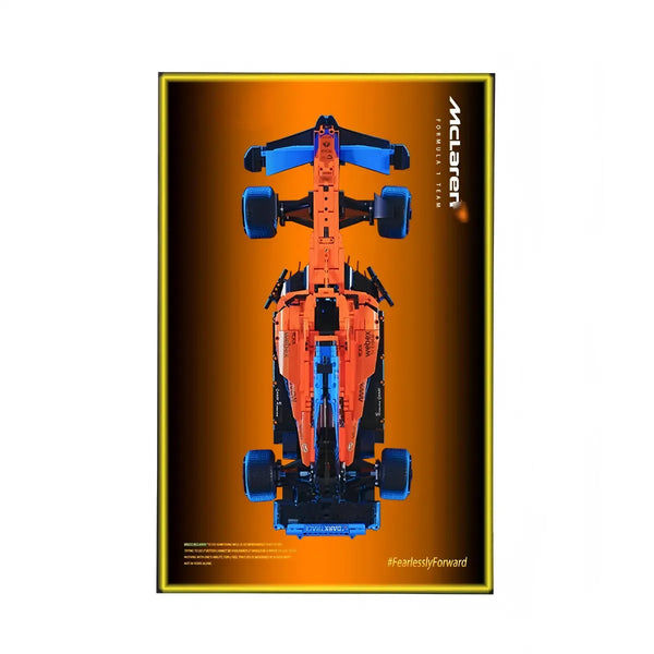 Premium Wall Display Compatible with LEGO® Technic™ McLaren F1 42141 Style B