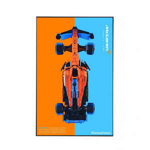 Premium Wall Display Compatible with LEGO® Technic™ McLaren F1 42141 Style D